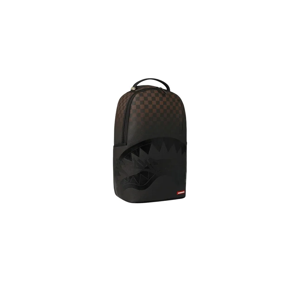 Sprayground Shark Central DLXV Backpack Brown Checker Limited Edition